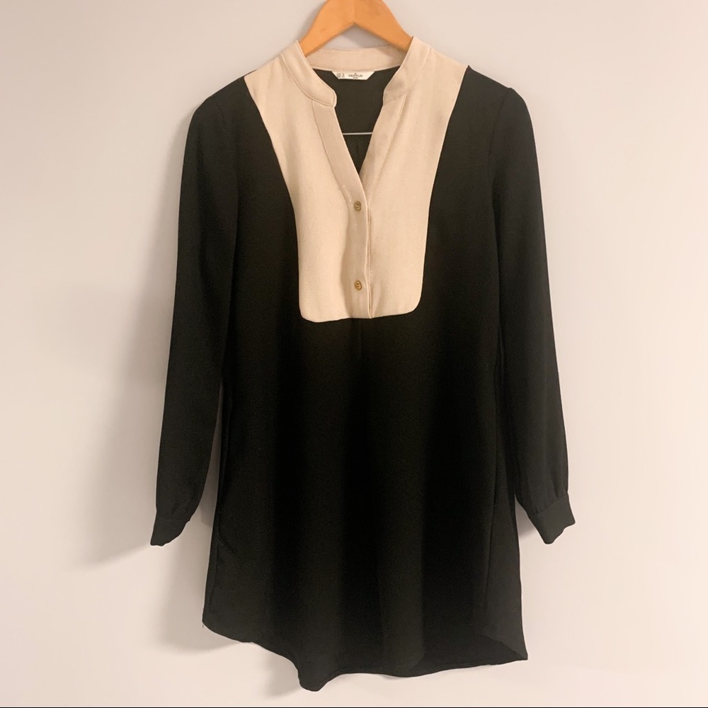 Grifflin Paris | Black & Cream Mini Dress